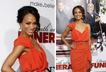 Cele mai frumoase tinute purtate de Zoe Saldana pe covorul rosu