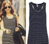 Rochia maxi cu dungi – modele super de vara