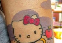 Modele de tatuaje Hello Kitty