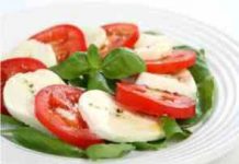 Salate dietetice de vara – Salata de mozzarella si rosii